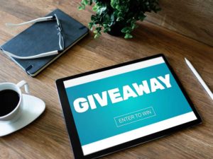 Social media giveaway